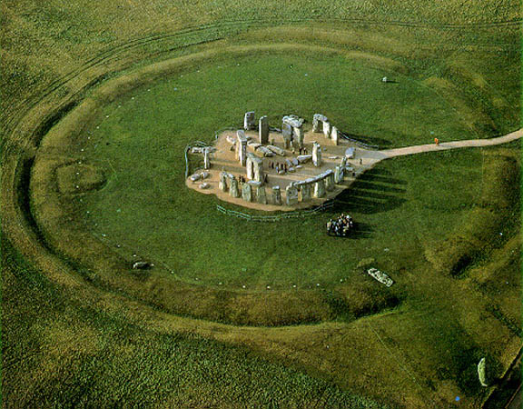 An Aerial View of Stonehenge.