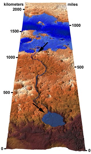 Ma'adim Vallis perspective view