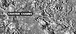 Io crater chains