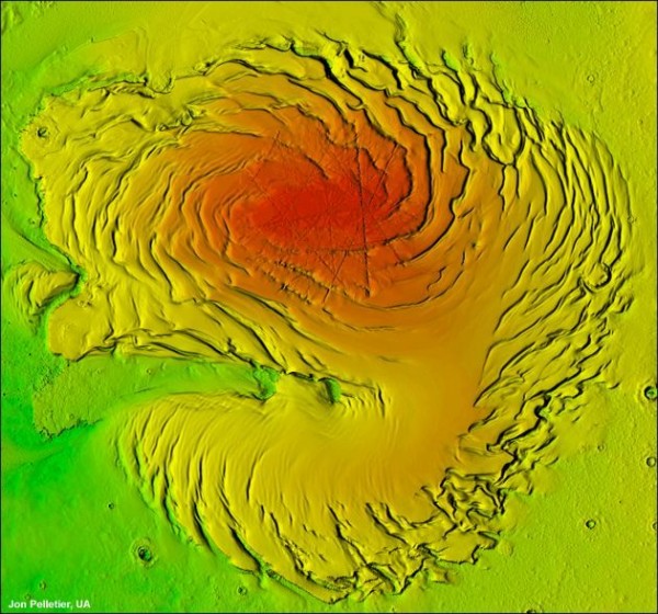 Mars' polar spirals