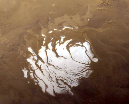 Mars' south pole