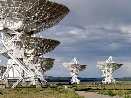 VLA Array The Very Large Array radio telescope.